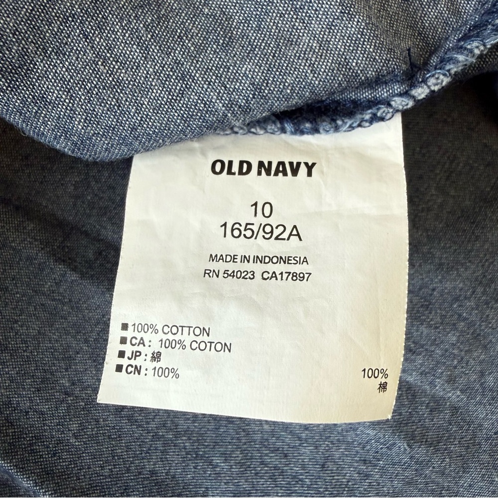 Old Navy Strapless A-Line Denim Dress with Sweetheart Neckline - Picture 9 of 10